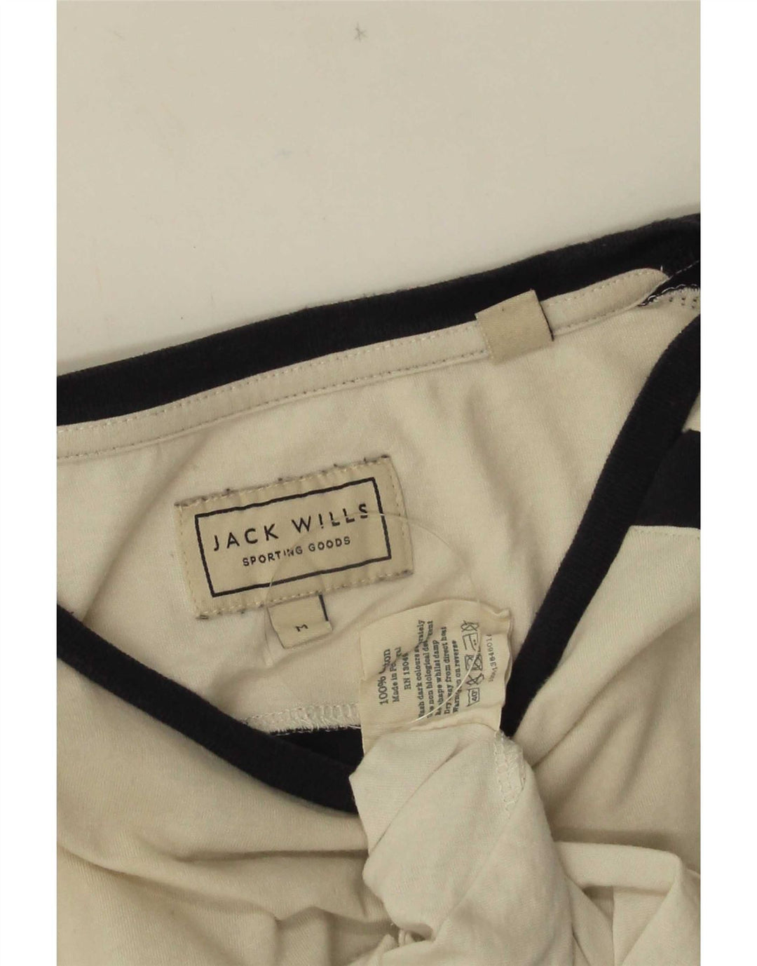 Мужская футболка с рисунком Jack Wills, средний белый хлопок с цветными блоками