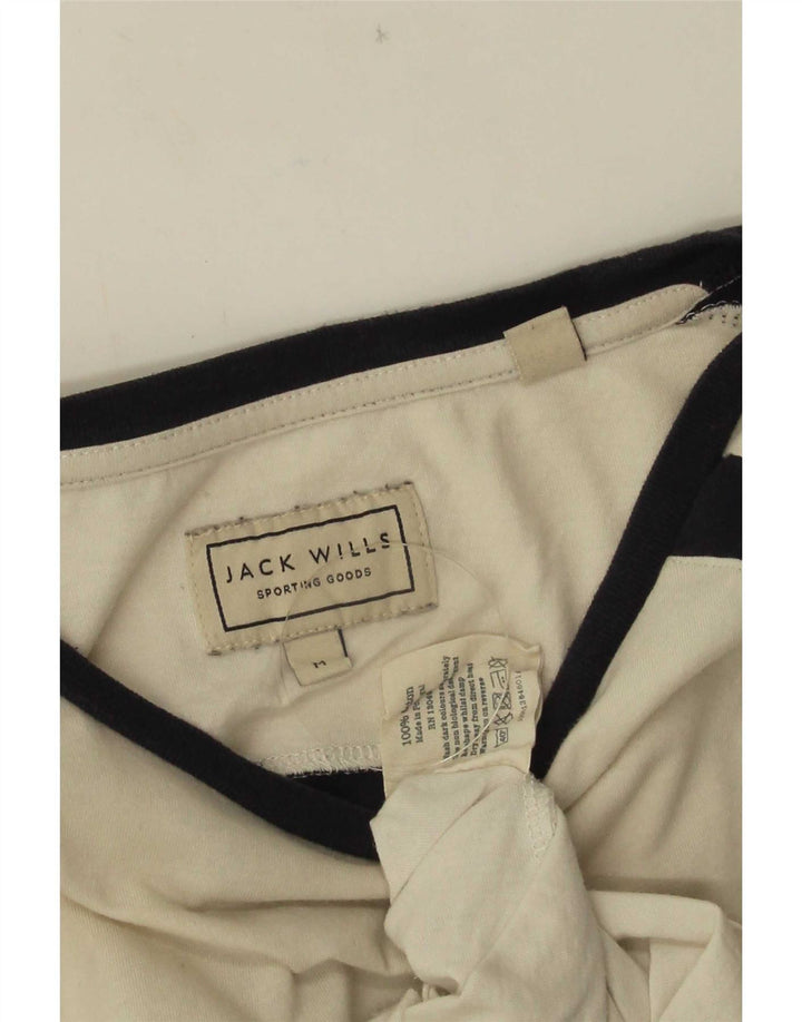 Мужская футболка с рисунком Jack Wills, средний белый хлопок с цветными блоками