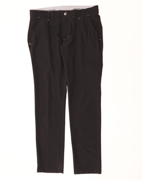 Мужские брюки-чинос Adidas Slim W32 L32, черный полиэстер