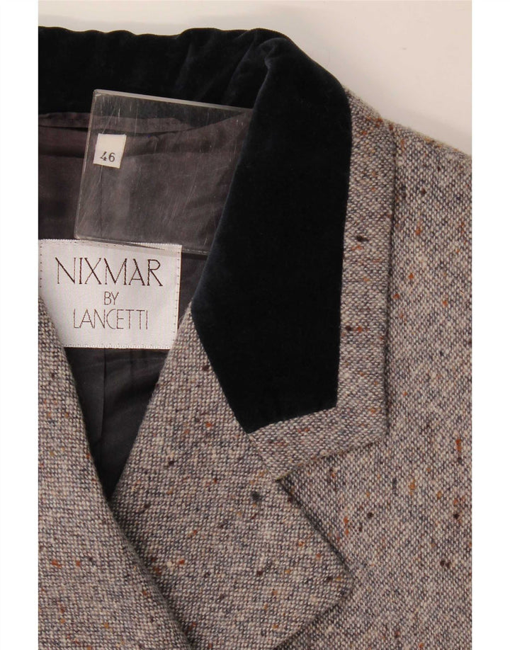 Женский пиджак Nixmar By Lancetti IT 46, большой серый в крапинку