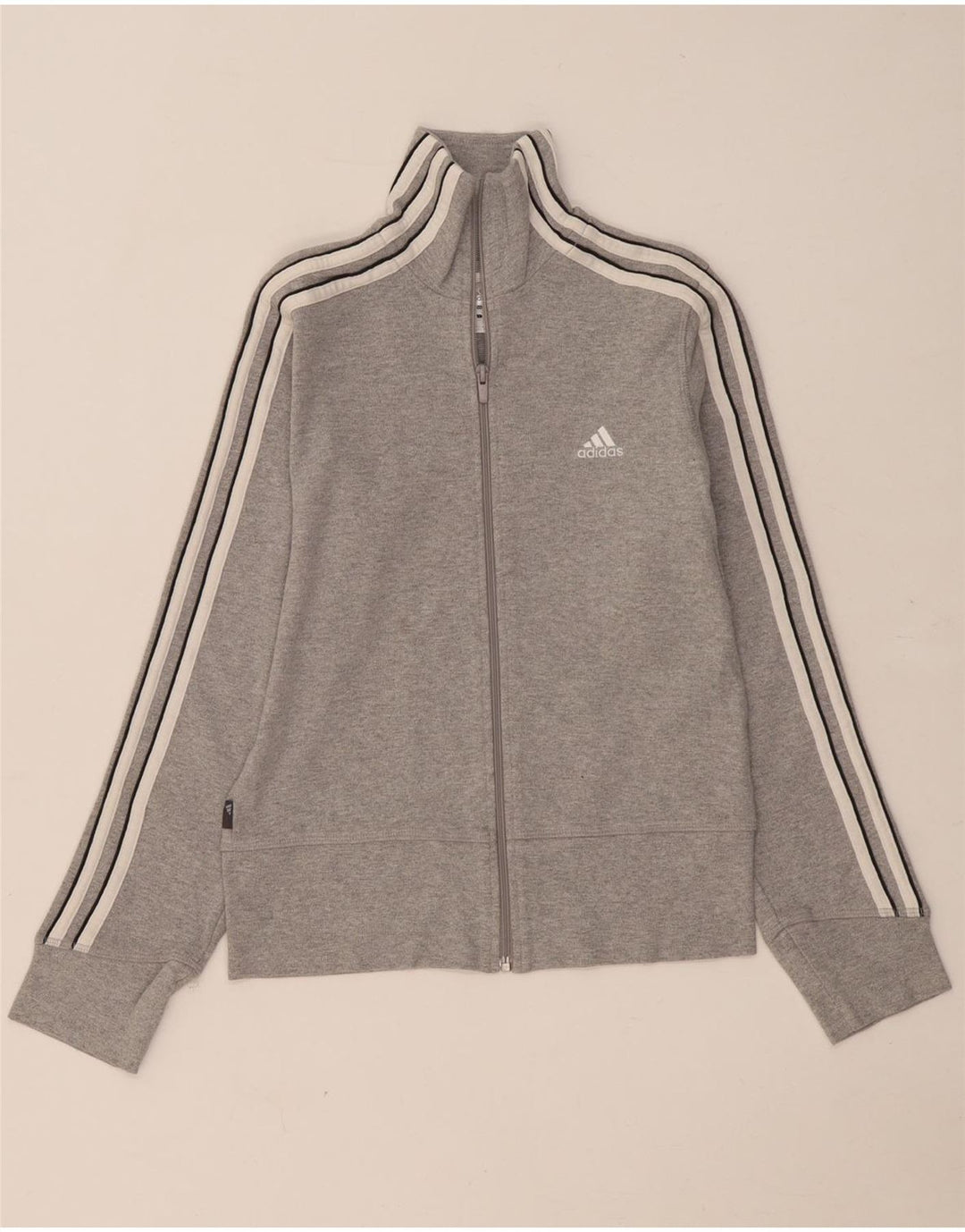 Женский спортивный костюм Adidas Top Jacket UK 10, маленький серый хлопок