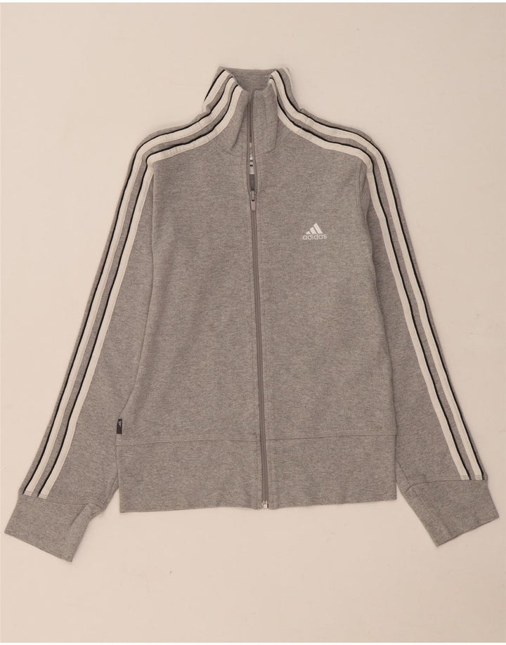 Женский спортивный костюм Adidas Top Jacket UK 10, маленький серый хлопок