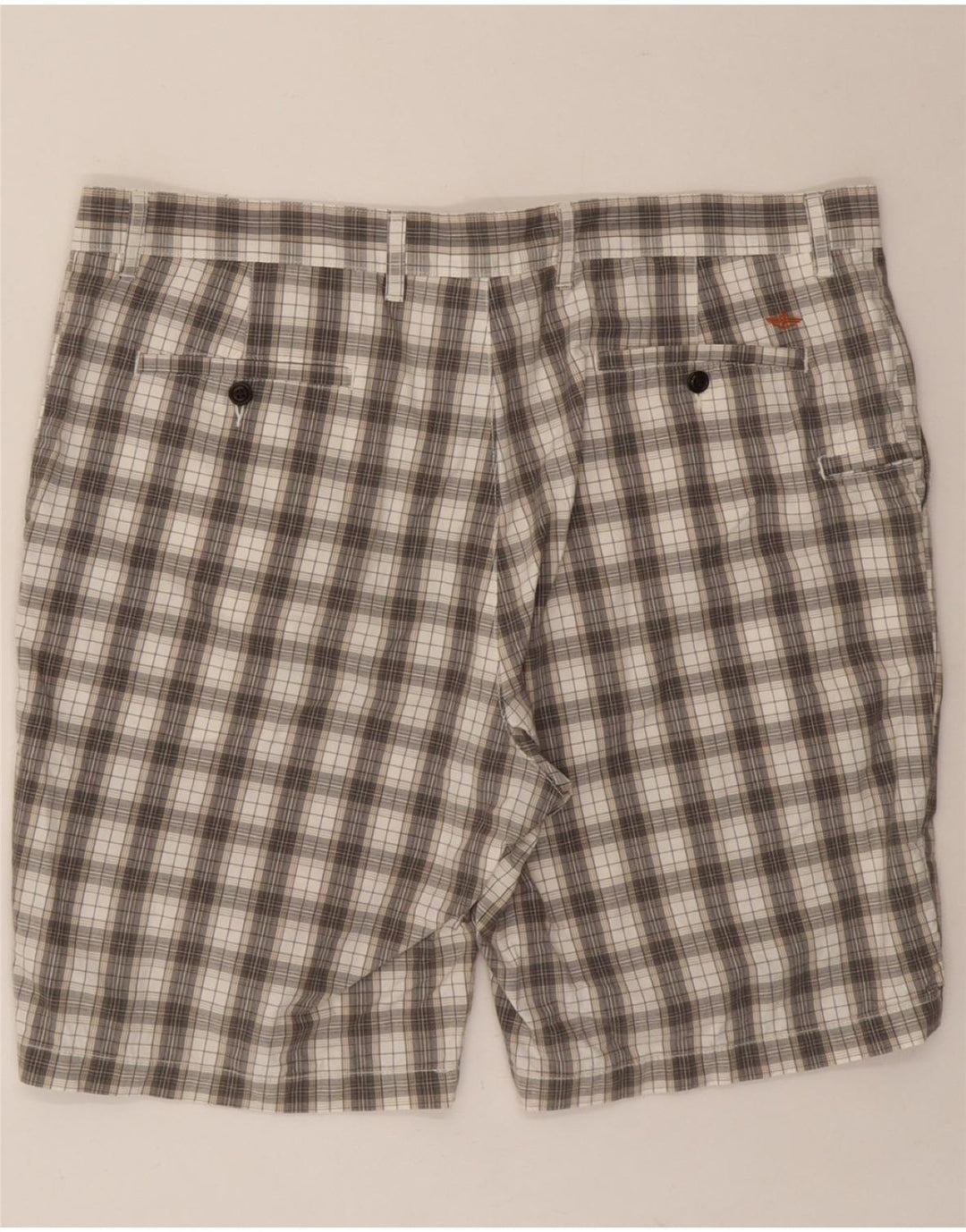 DOCKERS Mens Chino Shorts W42 2XL Grey Check Cotton Vintage Dockers and Second-Hand Dockers from Messina Hembry 