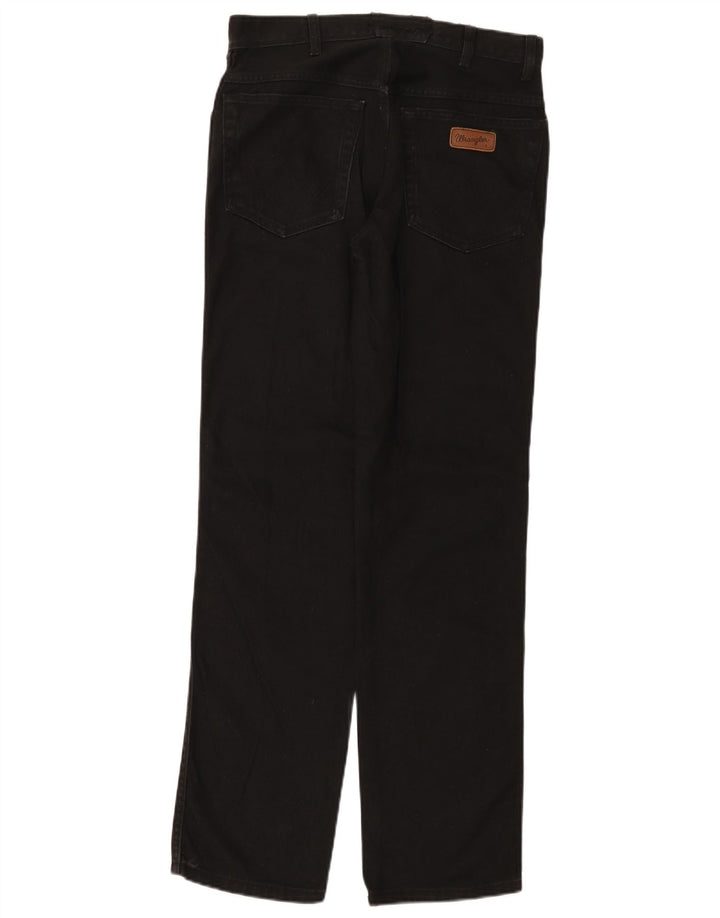 Мужские прямые джинсы Wrangler W30 L32, черный хлопок