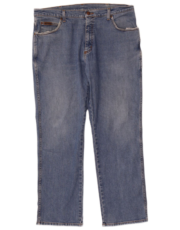 Мужские прямые джинсы Wrangler Texas Stretch W36 L30, синий хлопок