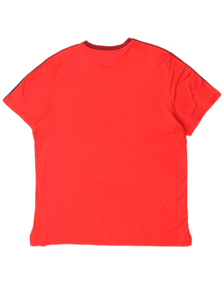 Мужская футболка Nike Top XL, красный полиэстер с цветными блоками