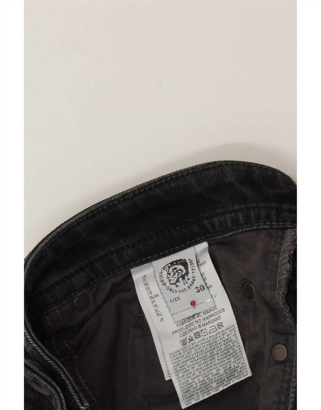 Мужские узкие джинсы Diesel W30 L31, черный хлопок