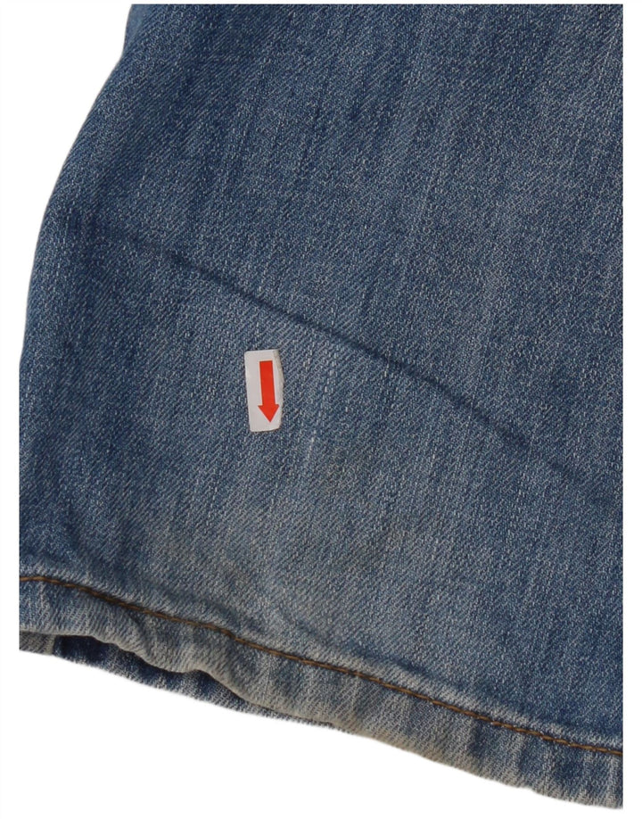 Мужские прямые джинсы LEVI'S 514 W34 L32 синие, хлопок