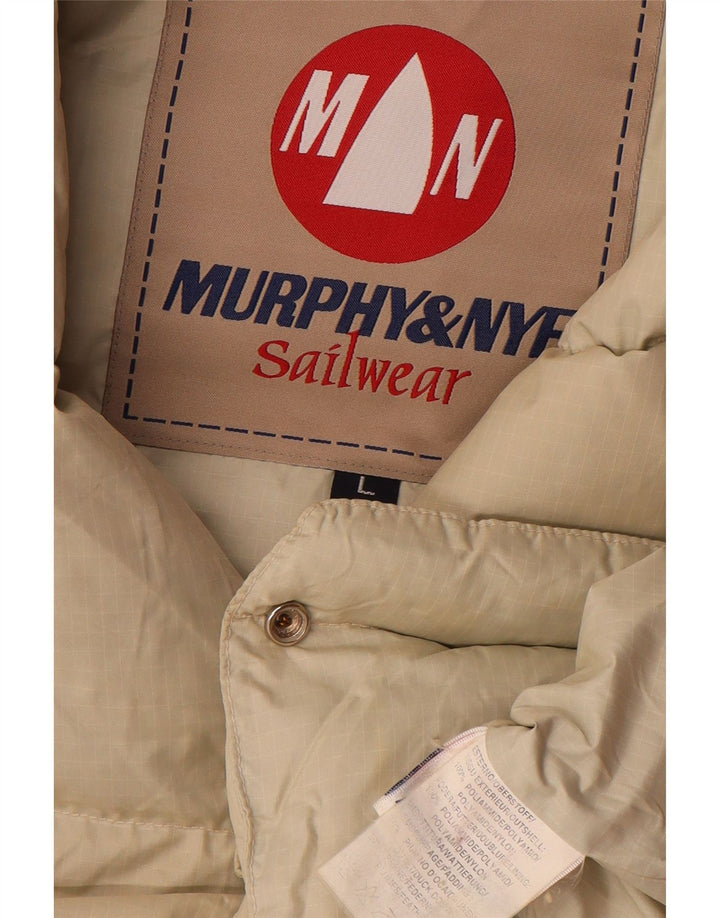 Мужской утепленный жилет MURPHY & NYE Sailmakers UK 40, большой белый из полиамида