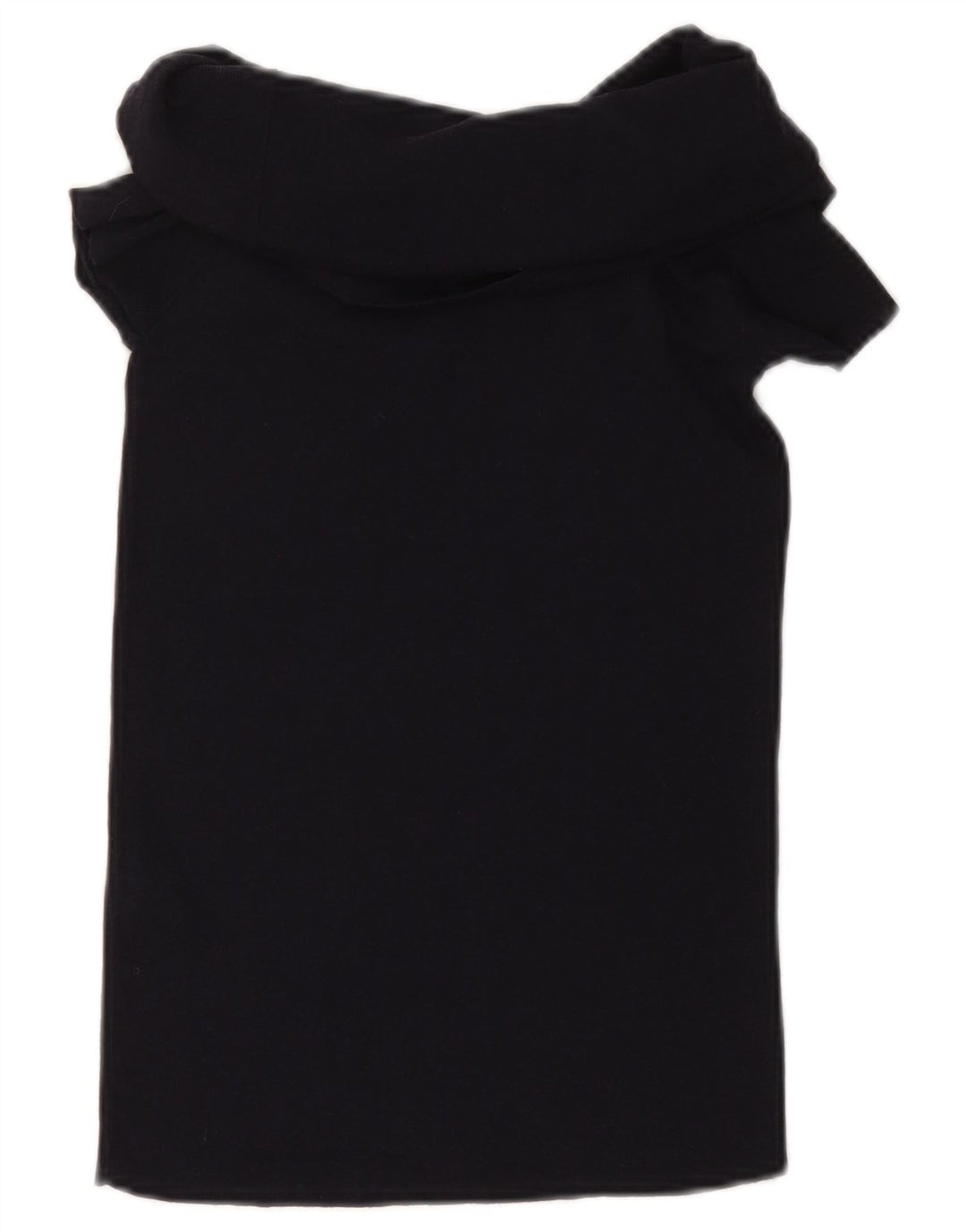 Женская укороченная блузка ZARA UK 12, средний черный, вискоза