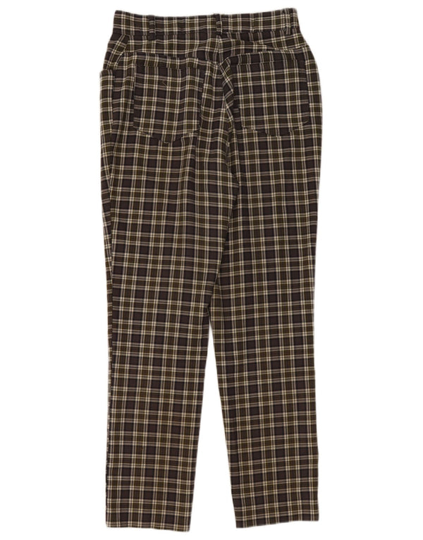 Женские узкие повседневные брюки Hennes EU 38 Medium W28 L28 в зеленую клетку