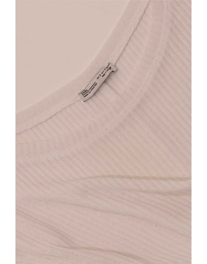 Женский жилет оверсайз Zara UK 10, маленький белый