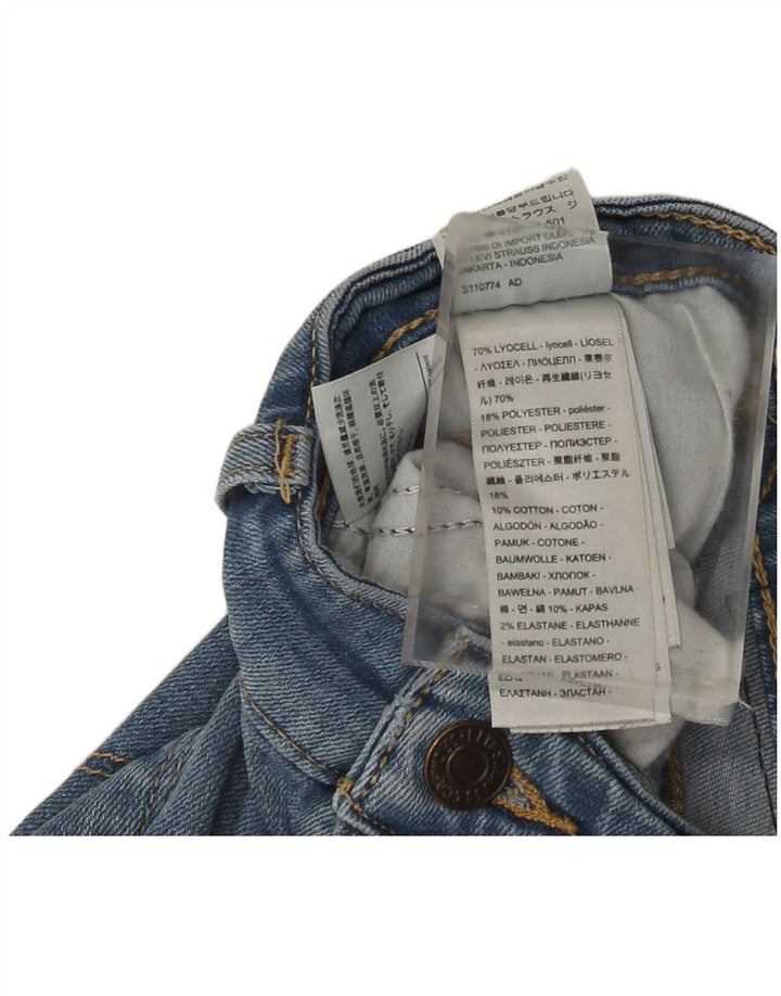 Женские джинсы скинни Levi's 711 W30 L30 синие из лиоцелла