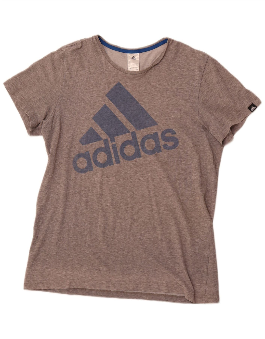 Мужская футболка с рисунком ADIDAS, большая серая
