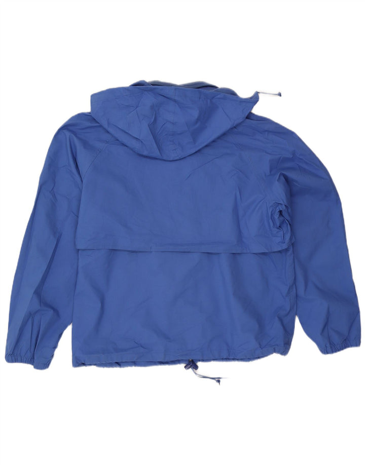 Мужская дождевик с капюшоном Eddie Bauer UK 40, большой синий полиэстер