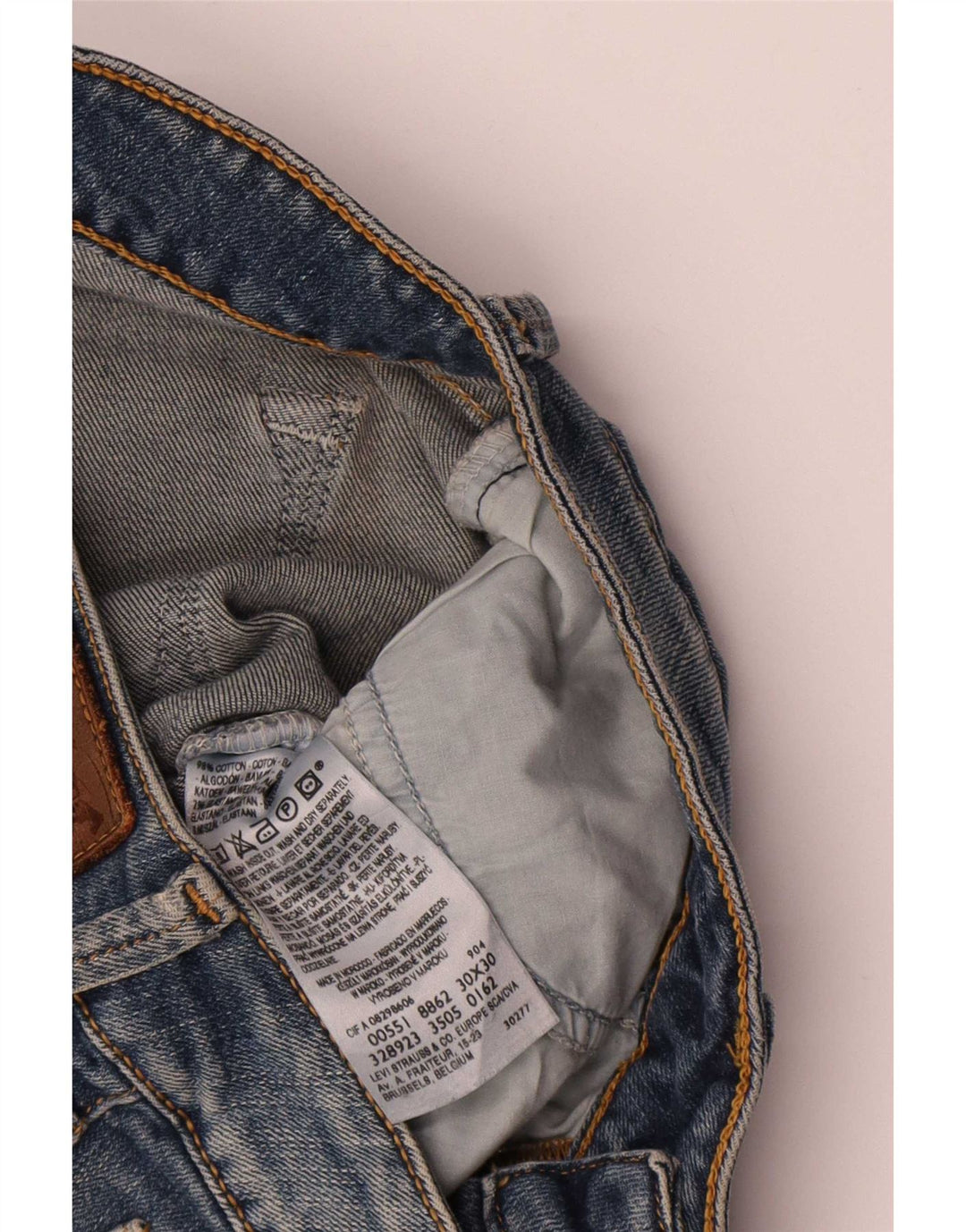 Женские расклешенные джинсы Levi's W30 L30, синий хлопок