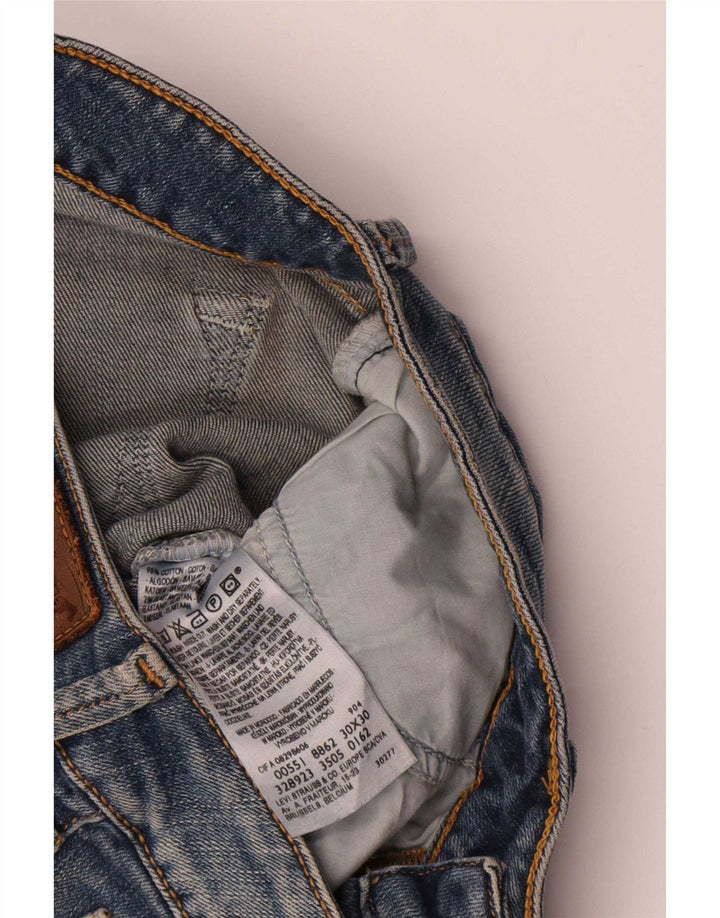 Женские расклешенные джинсы Levi's W30 L30, синий хлопок