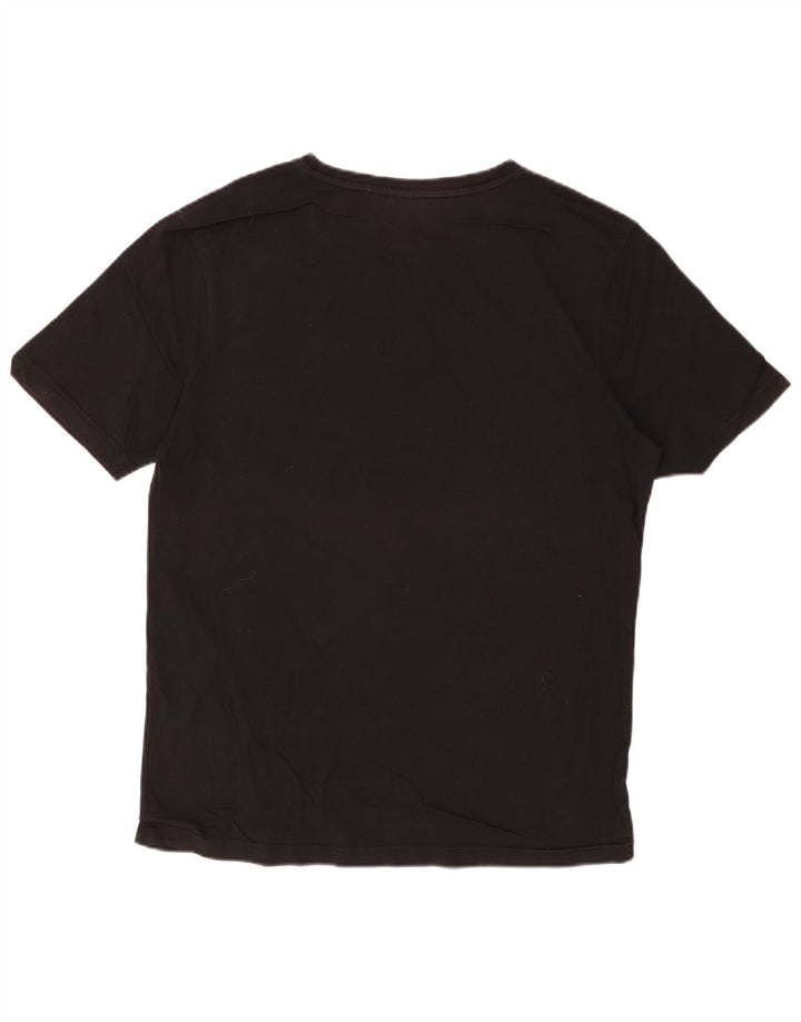 Мужская футболка с рисунком FILA, большая черная