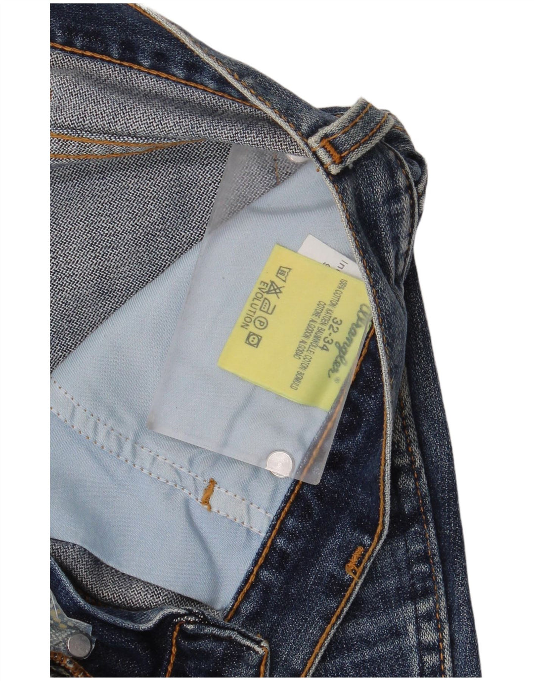 Мужские прямые джинсы Wrangler Evolution W32 L34, синий хлопок