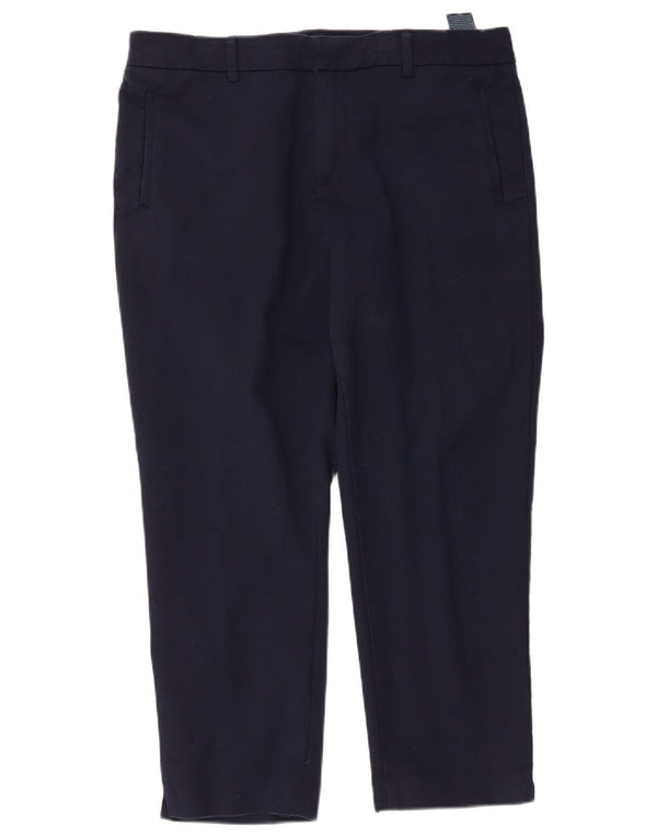 Женские укороченные брюки Tommy Hilfiger US 14 XL W34 L24 Темно-синие, хлопок
