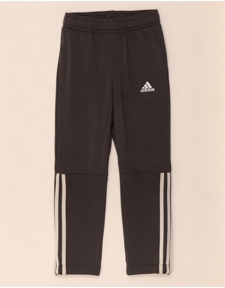Спортивные брюки Adidas для мальчиков 7-8 лет, серый полиэстер