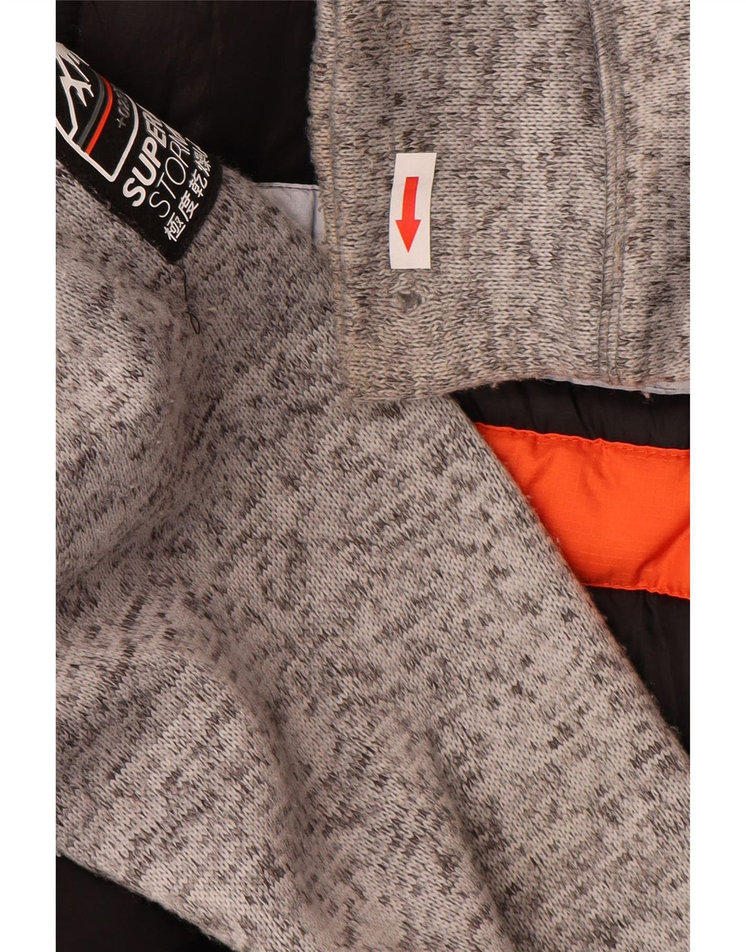 Мужская ветровка с капюшоном Superdry UK 38, средний черный полиэстер