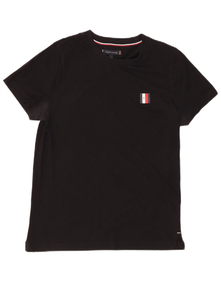 TOMMY HILFIGER Мужская футболка из хлопка маленького размера черного цвета
