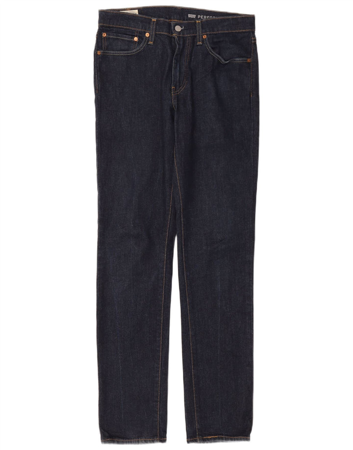Мужские джинсы Levi's 511 Slim W32 L34 Темно-синие, хлопок