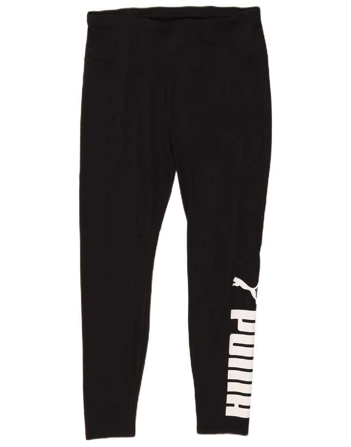Женские леггинсы с рисунком Puma UK 18 XL, черный полиэстер
