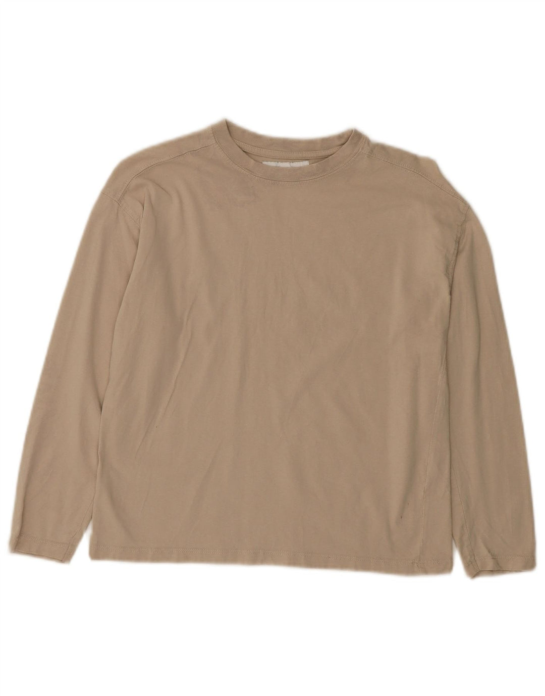 ZARA Girls Top Long Sleeve 9-10 Years Beige