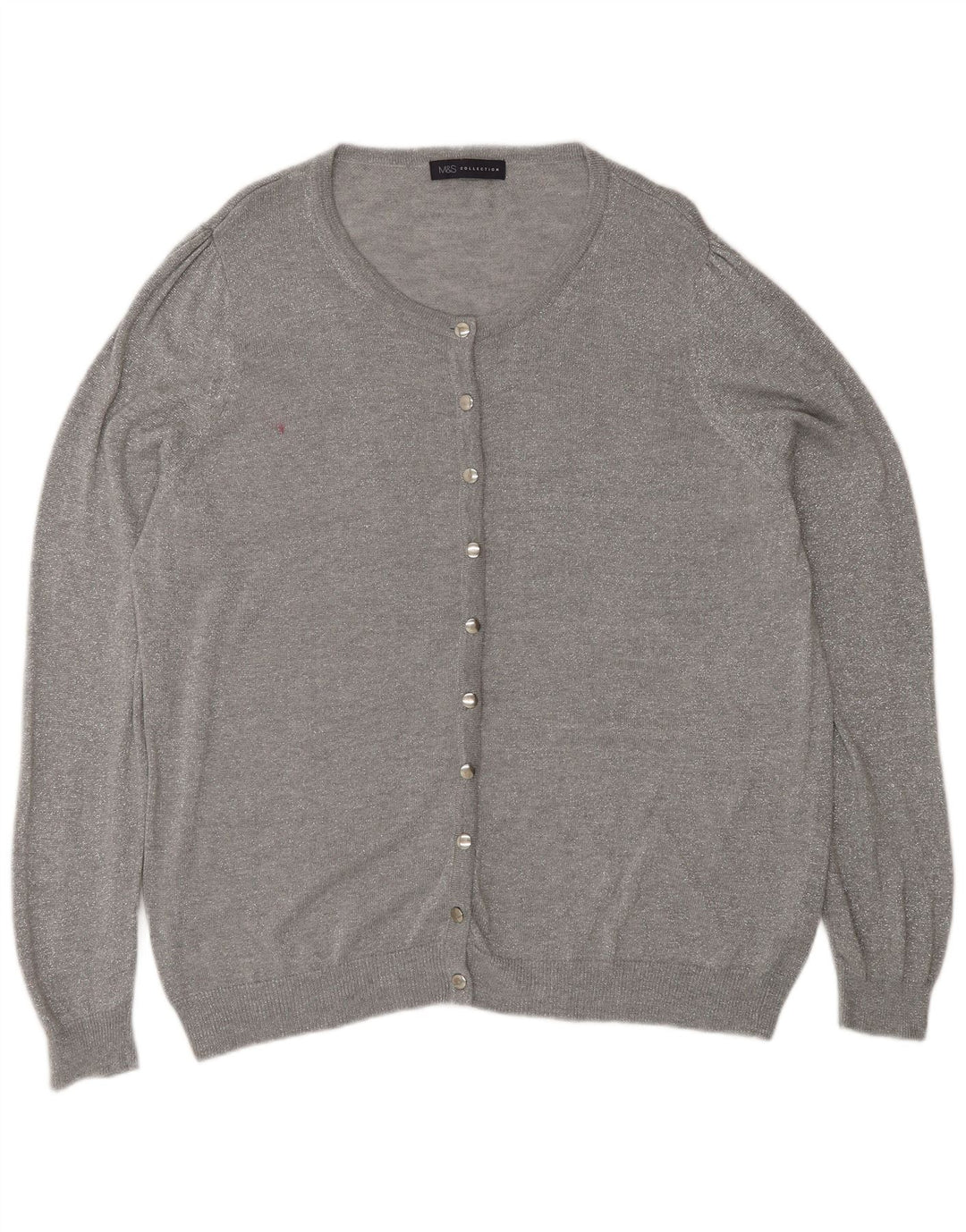 Женский кардиган Marks & Spencer UK 20 2XL Серый полиамид