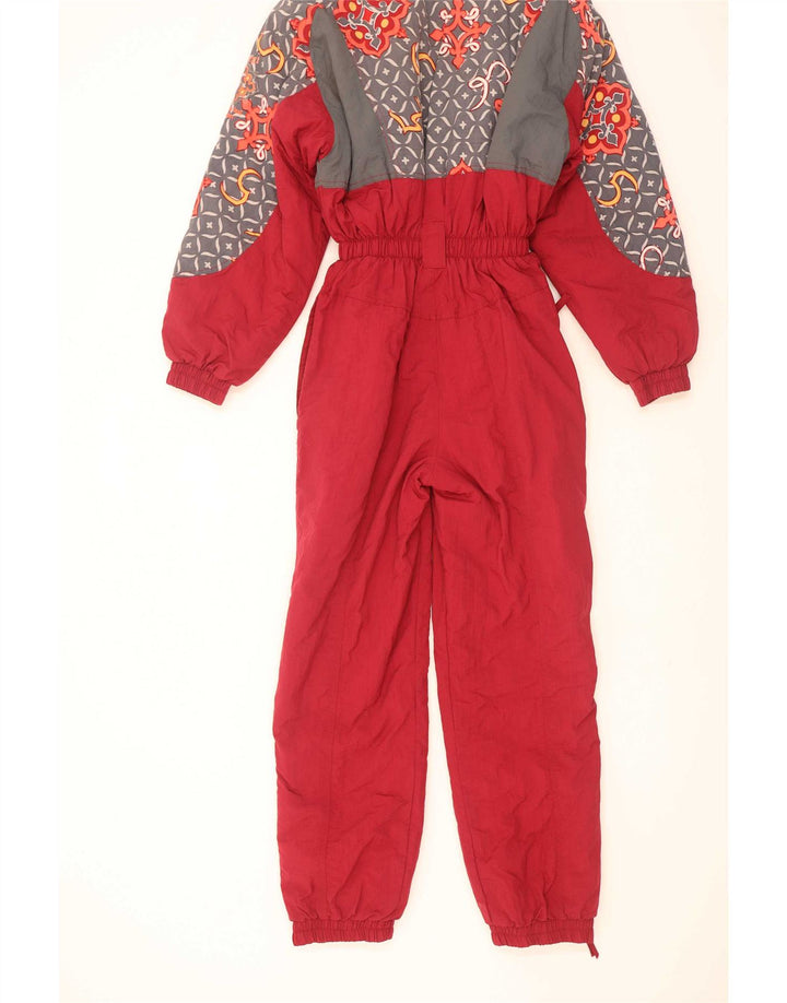 Женский лыжный комбинезон X-Cape UK 10, маленький красный, нейлон с геометрическим рисунком