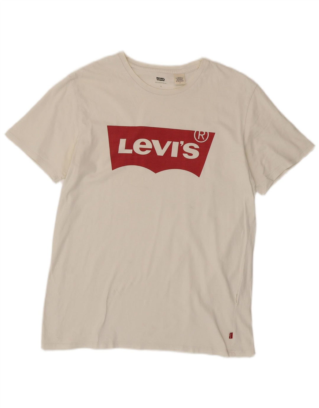 Мужская футболка с рисунком Levi's, большая белая