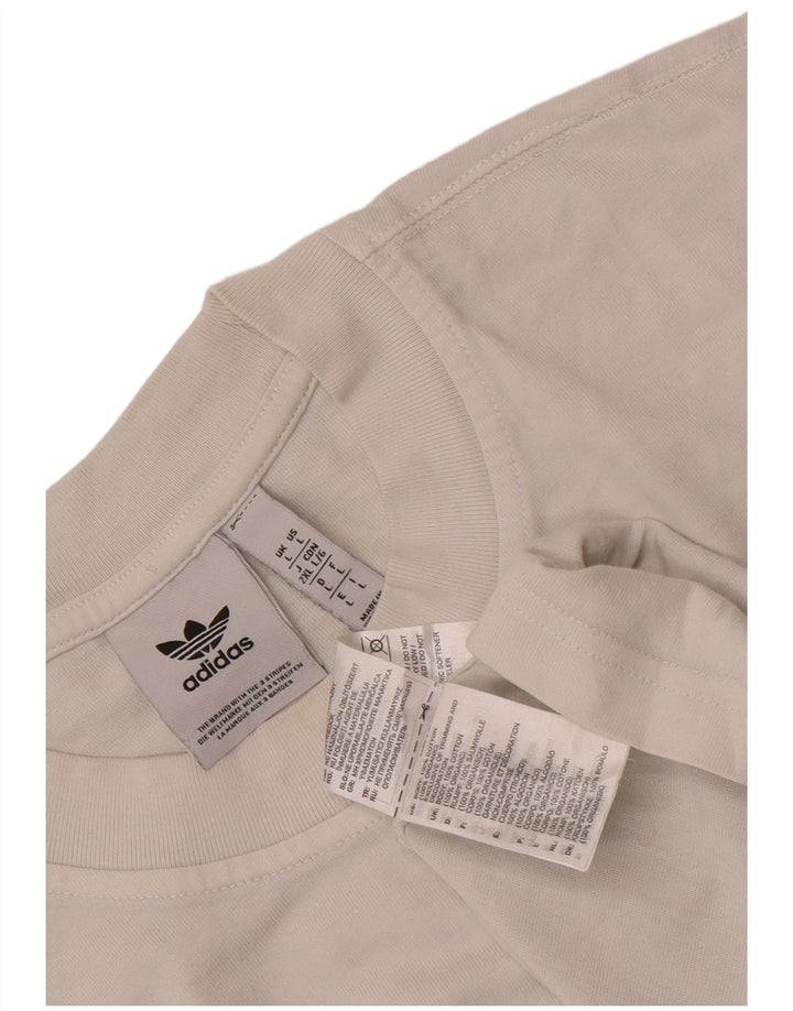 Мужская футболка Adidas Top большого размера из белого хлопка