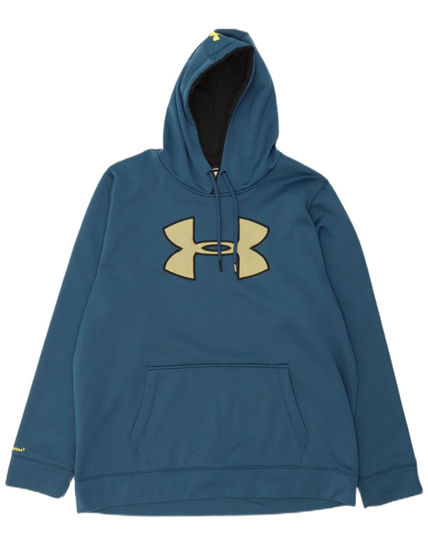 Мужской джемпер с капюшоном с графическим рисунком UNDER ARMOR 2XL синий