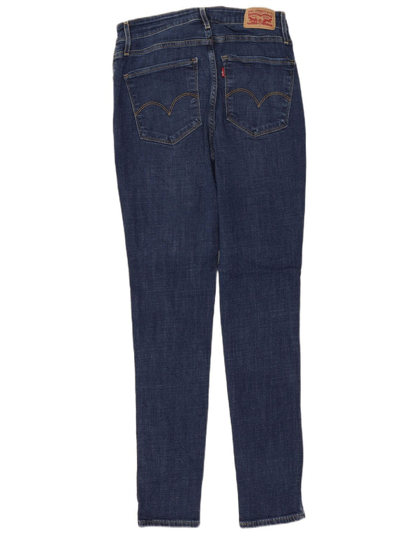 LEVI'S Womens 721 High Rise Skinny Jeans W29 L32 Navy Blue Cotton