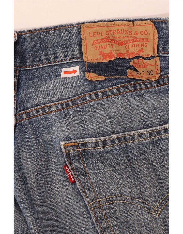 Мужские прямые джинсы Levi's 505 W30 L30 синие, хлопок