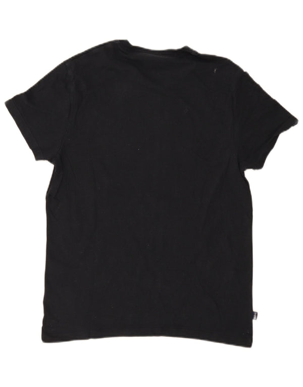 Мужская футболка Superdry Top из хлопка среднего размера, черная