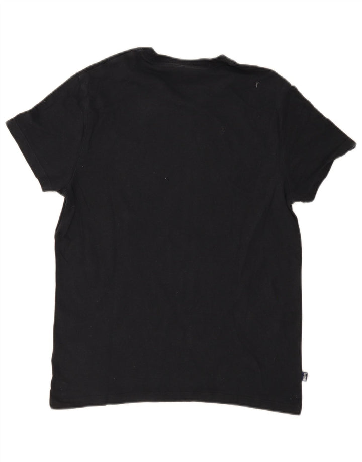 Мужская футболка Superdry Top из хлопка среднего размера, черная