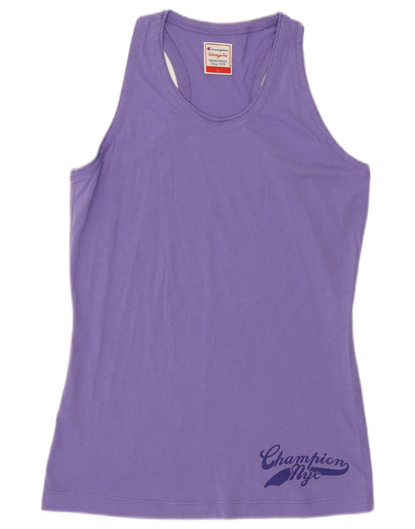Женский жилет Champion Heritage Fit Top UK 14, большой фиолетовый