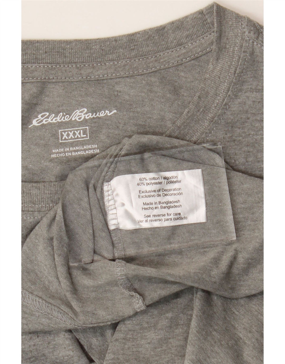 Мужская футболка Eddie Bauer Top 3XL, серый хлопок