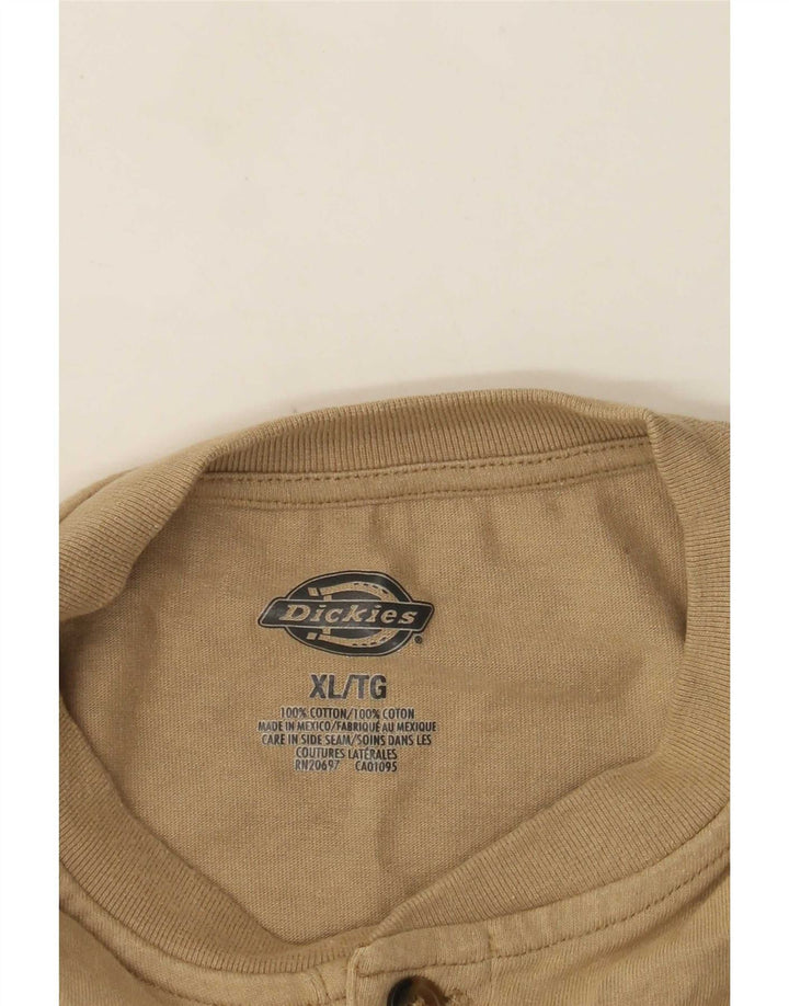 Мужская футболка Dickies Regular, топ XL, бежевый хлопок