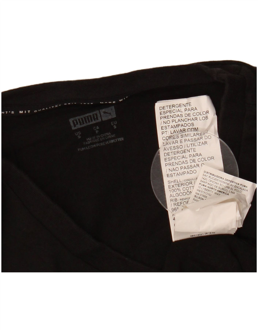 Мужская футболка с рисунком Puma, маленькая, черная, хлопковая, с цветочным принтом, природа