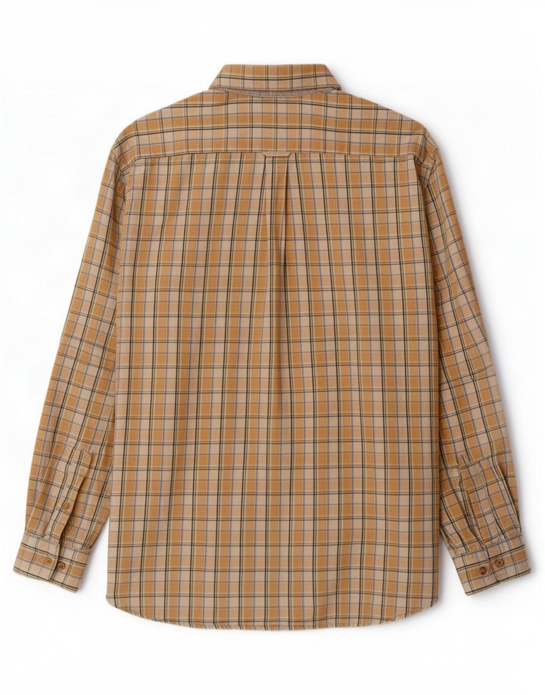 Мужская рубашка Barbour XL в желтую клетку из хлопка