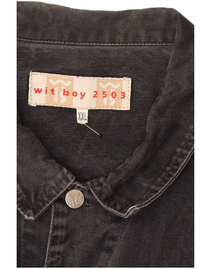 Мужская джинсовая куртка Wit Boy UK 44 2XL Серая