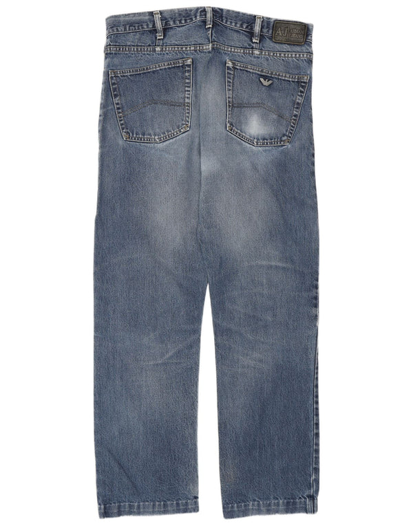 Мужские прямые джинсы Armani W38 L31 синие