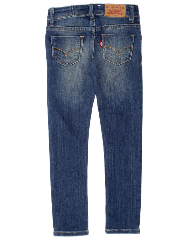 Джинсы скинни Levi's для мальчиков 4–5 лет W20 L20, синий хлопок