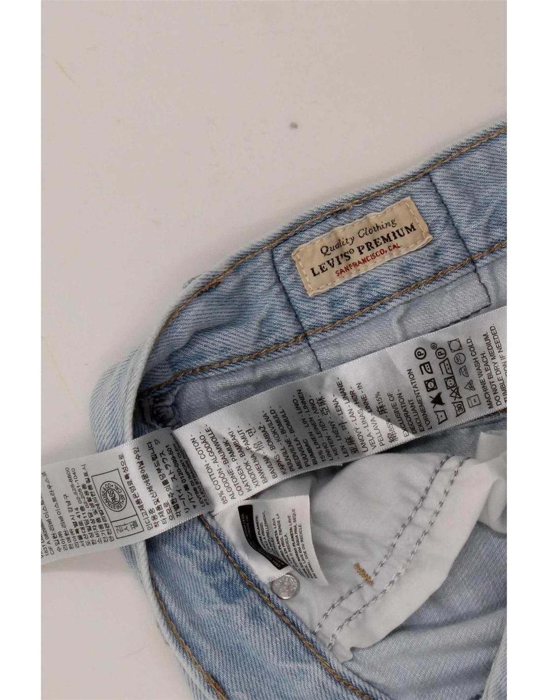 Женские прямые джинсы Levi's XL W23 L29, синий хлопок