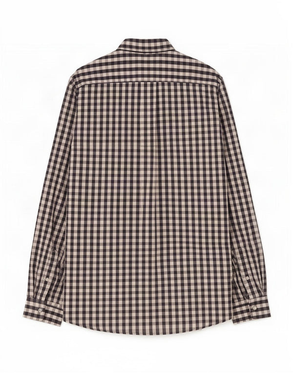 Мужская рубашка классического кроя Jack Wills, большая темно-синяя хлопковая клетка в мелкую клетку