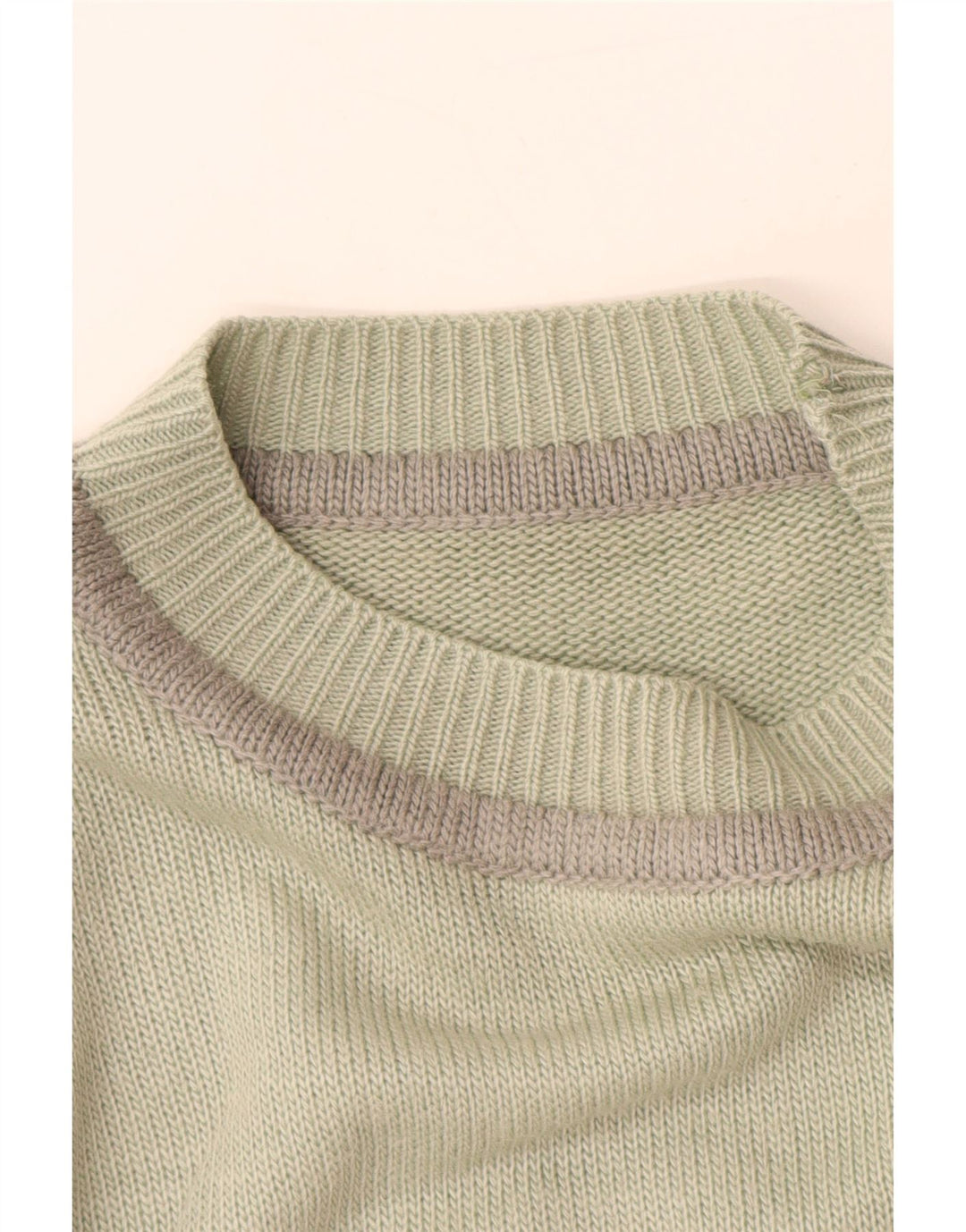 ВИНТАЖНЫЙ женский джемпер с высоким воротником, Великобритания, 16, большой зеленый с животным принтом